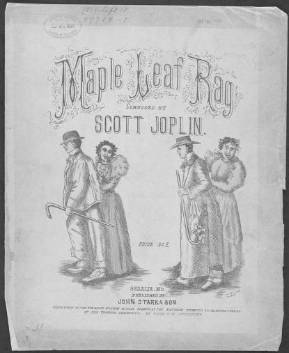 スコット・ジョプリン「メイプル・リーフ・ラグ」の楽譜（1899年）